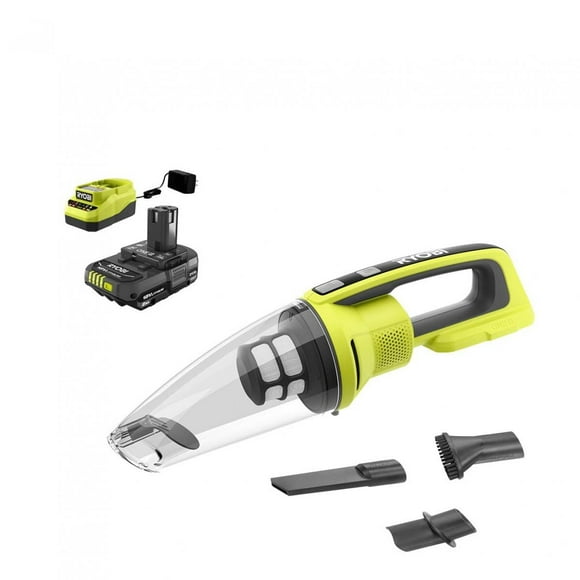 Aspiradora de mano RYOBI ONE+ inalámbrica de 18 V con batería de 2.0 Ah