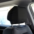 thumbnail image 7 of Muka Universal Headrest Cover, Solid Color Polyester Breathable Car Seat Headrest Cover, Fit for Most Car Seats-Black, 7 of 7