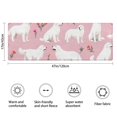thumbnail image 3 of White Dogs and Pioneer Flower Bathroom Rugs Mat,Non Slip Microfiber Bathroom Rug,Rubber Backing,Soft Bathroom Mats for Bathroom Floor,Tub and Shower,47x17in(120x43cm), 3 of 5