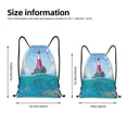 thumbnail image 2 of Fotbe Lighthouse Sea Port Bolsa Mochila con Cordón Estampada, Bolsa de Gimnasio Deportiva, Bolsa Cinch, Bolsa con Cordón para Hombres y Mujeres-Small, 2 of 6