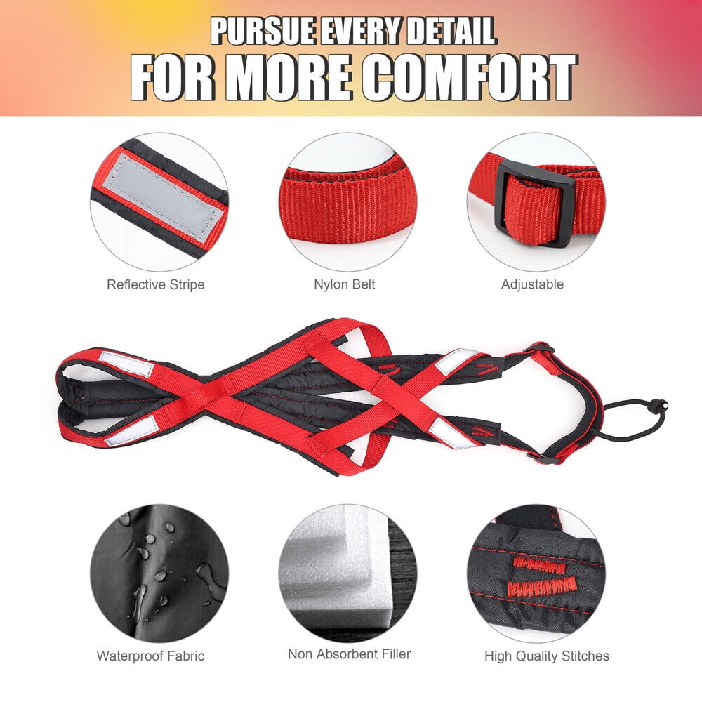 X-Back Dog Weight Pulling Harness Reflective Padded Sledding Training Sport Vest for Medium Large Dogs Pitbull