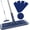 Darkblue, variant on UYWZQ-Microfiber Mops for Hardwood Floor Cleaning - BPAWA Flat Floor Mop with 4 Washable Pads for Laminate Wood Tile Vinyl Home Kitchen Bathroom - 59" Adjustable Handle