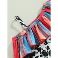 thumbnail image 5 of Coduop Toddler Girls Two Piece Swimsuits Cow Print Ruffle Bikini Set Beachwear Summer Bathing Suits, 5 of 8