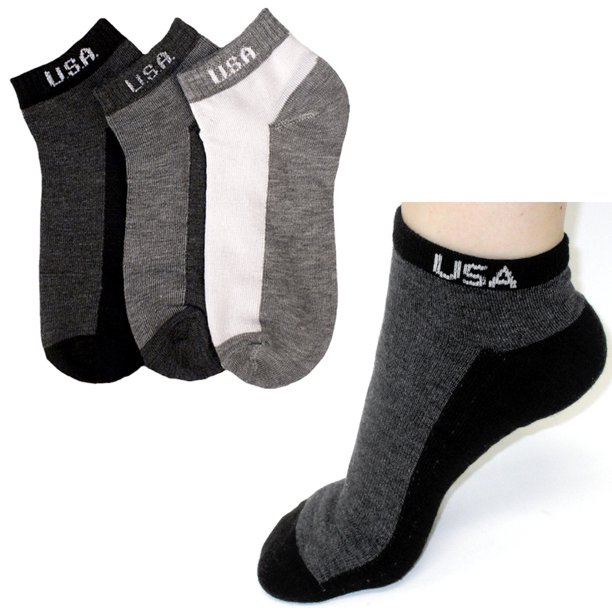 AllTopBargains 3 Pair Mens Quarter Ankle Socks Crew Women Sports Low
