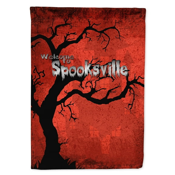 Welcome to Spooksville Halloween Garden Flag