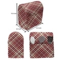 thumbnail image 5 of Plaid Lounger Chair Bag, Tartan Checkered Pattern of Symmetric Parallel Stripes Geometric Retro Scottish, High Capacity Storage with Handle Container, Lounger Size, Ruby Peach Cream, by Ambesonne, 5 of 5