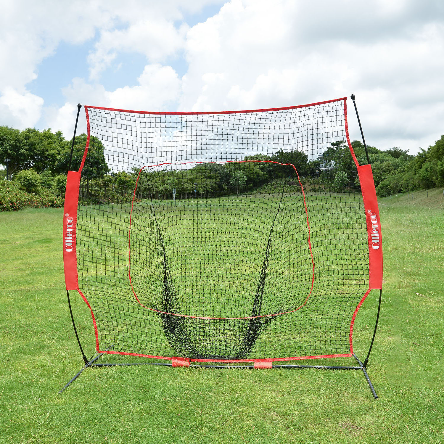 Ollieroo 7'x7' Baseball & Softball Practice Net for Hitting, Pitching - Includes Carry Bag - image 4 of 11