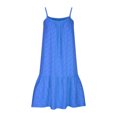 thumbnail image 5 of up to 60% off Gifts Usmixi Formal Dresses for Women Beach Boho Loose Swing Spaghetti Strap Short Sun Dress Round Neck Sleeveless Floral Print 2023 Summer Mini Dresses Blue m, 5 of 5