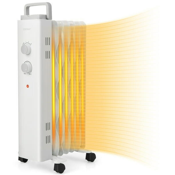 Costway 1500W Oil Filled Space Heater Electric Oil Radiant Heater w