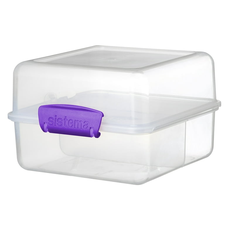 Sistema Lunch Cube Food Container, 4 Pack 