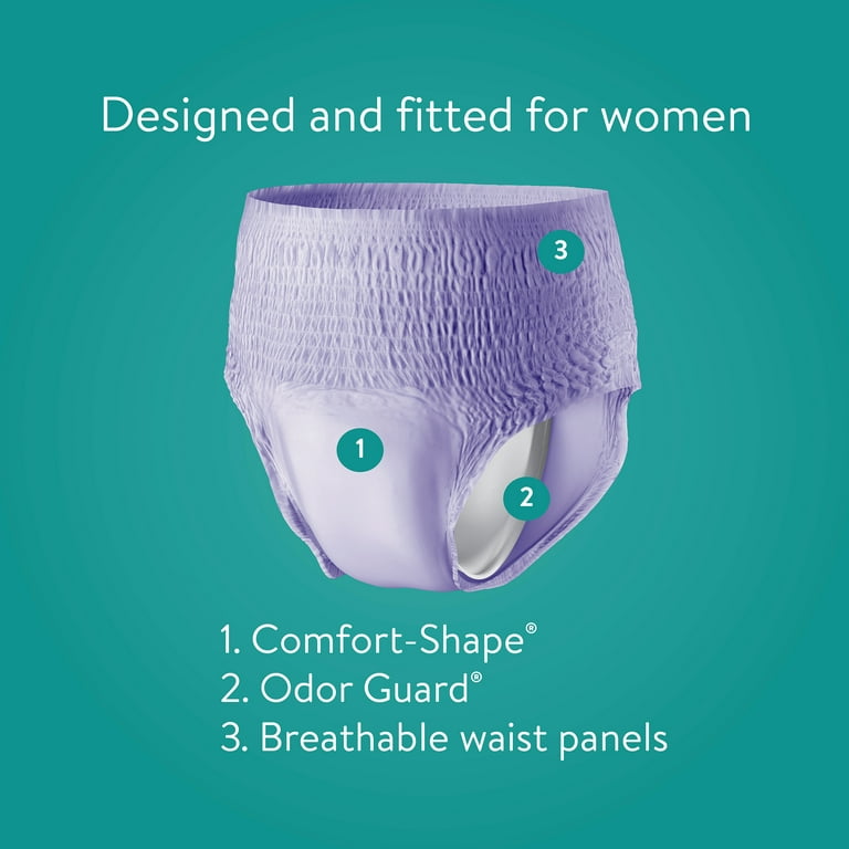 Assurance Underwear Diapers Women's Adult L Size Incontinence 18 Count