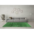 thumbnail image 3 of Ahgly Company Indoor Rectangle Abstract Emerald Green Modern Area Rugs, 5' x 7', 3 of 4