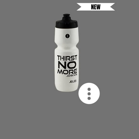 26oz Purist Cycling Water Bottle in White, THIRST NO MORE-JEUZi