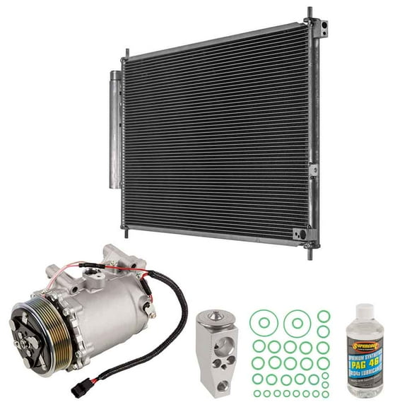 For Honda CR-V 2012 2013 2014 OEM AC Compressor w/ Condenser Drier - BuyAutoParts