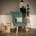 thumbnail image 4 of Sillón Individual Top Living para Sala Comedor con Capitoné de Terciopelo Verde, 4 of 7