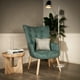 thumbnail image 4 of Sillón Individual Top Living para Sala Comedor con Capitoné de Terciopelo Verde, 4 of 7