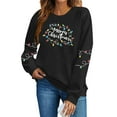 thumbnail image 7 of Aofany Christmas Sweatshirts for Women Merry Christmas Graphic Print Long Sleeve Shirts Xmas Crewneck Pullover Casual Blouse Tops, 7 of 7