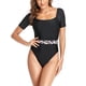 thumbnail image 1 of Traje de baño de piscina, Traje de baño de una pieza Traje de baño de una pieza cuadrado Traje de baño de una pieza de manga corta True Excellence, 1 of 6