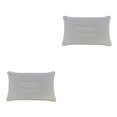 thumbnail image 4 of Cateissary Almohada plegable portátil para dormir al aire libre, almohada inflable para acampar, descanso en avión, hotel, cómoda gris claro 2piezas Cateissary CBP000505, 4 of 5