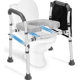 thumbnail image 1 of Asiento de inodoro elevado Tocebe con asas, capacidad de 500 kg, 1 of 9