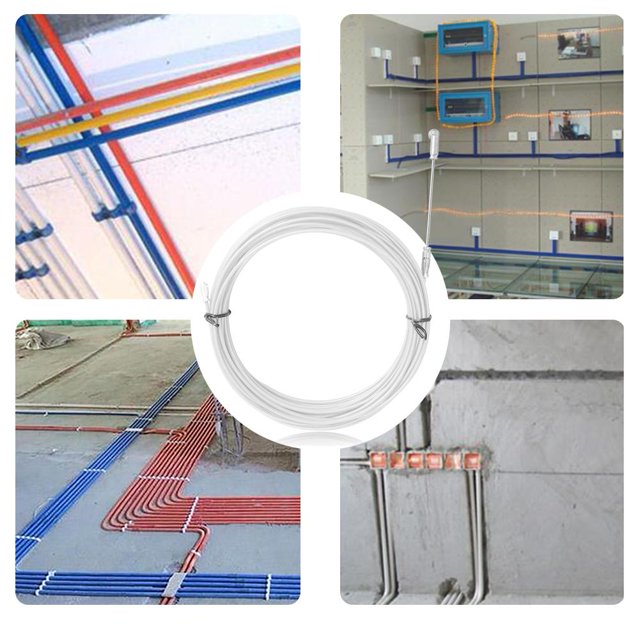 Enhebrador de cable eléctrico de 4 mm Conducto de conducto de cable antiarañazos para uso doméstico al aire libre Hugtrwg Para estrenar