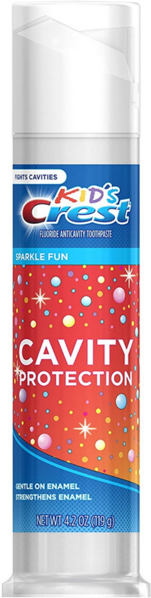 cavity toothpaste pump sparkle fun