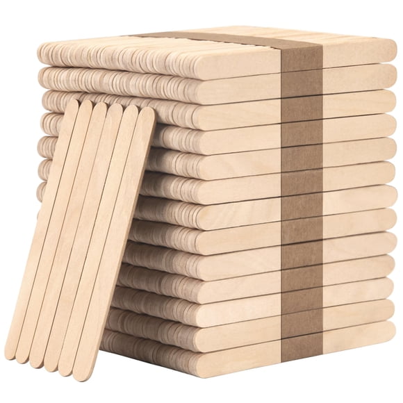 Craft Sticks WISYOK, 1000 palitos de madera para helado, 11,4 cm