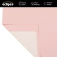 thumbnail image 3 of Eclipse Microfiber Blackout Rod Pocket Valance, Solid Thermal Window Curtain, 42 In wide x 18 In long, Pink, 3 of 5