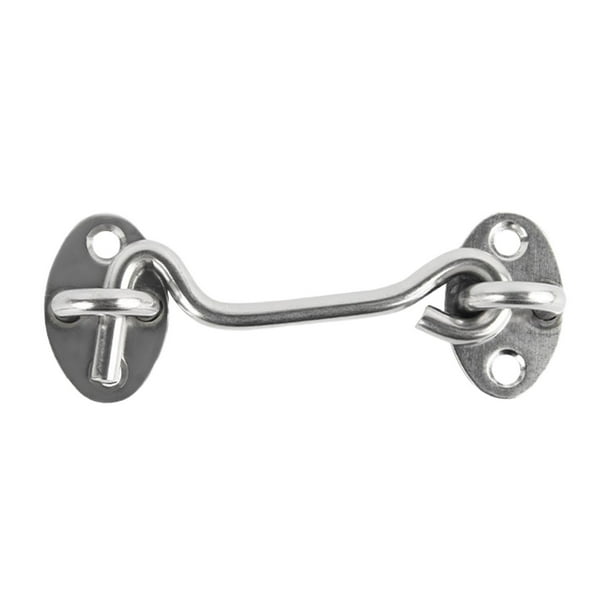 Pestillo de Gancho y Ojo Mayimx Plata 11x4cm Pestillo de Cerradura de Puerta de Granero