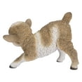 thumbnail image 2 of Garden Decor Animal Statue Small Brown & White Baby Lamb Playing, 2 of 5