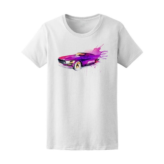 Car Art Sketch Splash Tee Men's -Image by Shutterstock