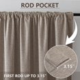 thumbnail image 4 of Juego de cortinas opacas IGEMAEVE, 213 cm de longitud, 2 paneles, lino, 4 of 8