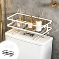 thumbnail image 1 of Sentmoon Étagère de Salle de Bain au-Dessus de la Toilette Étagère de Toilette Sans Perçage Organisateur de Salle de Bain Support de Rangement Multifonction pour Réservoir de Toilette Accessoire de Salle de Bain Indispensable, 1 of 7