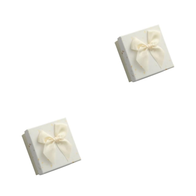 Caja de embalaje de papel Wosthever Reemplazo de protección Joyas Reloj Contenedor Blanco 2Conjunto