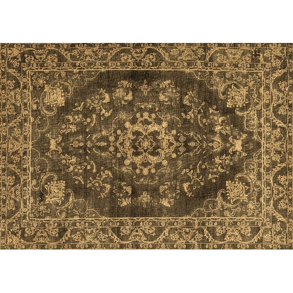 Ahgly Company Indoor Rectangle Persian Brown Traditional Area Rugs, 2' x 4'
