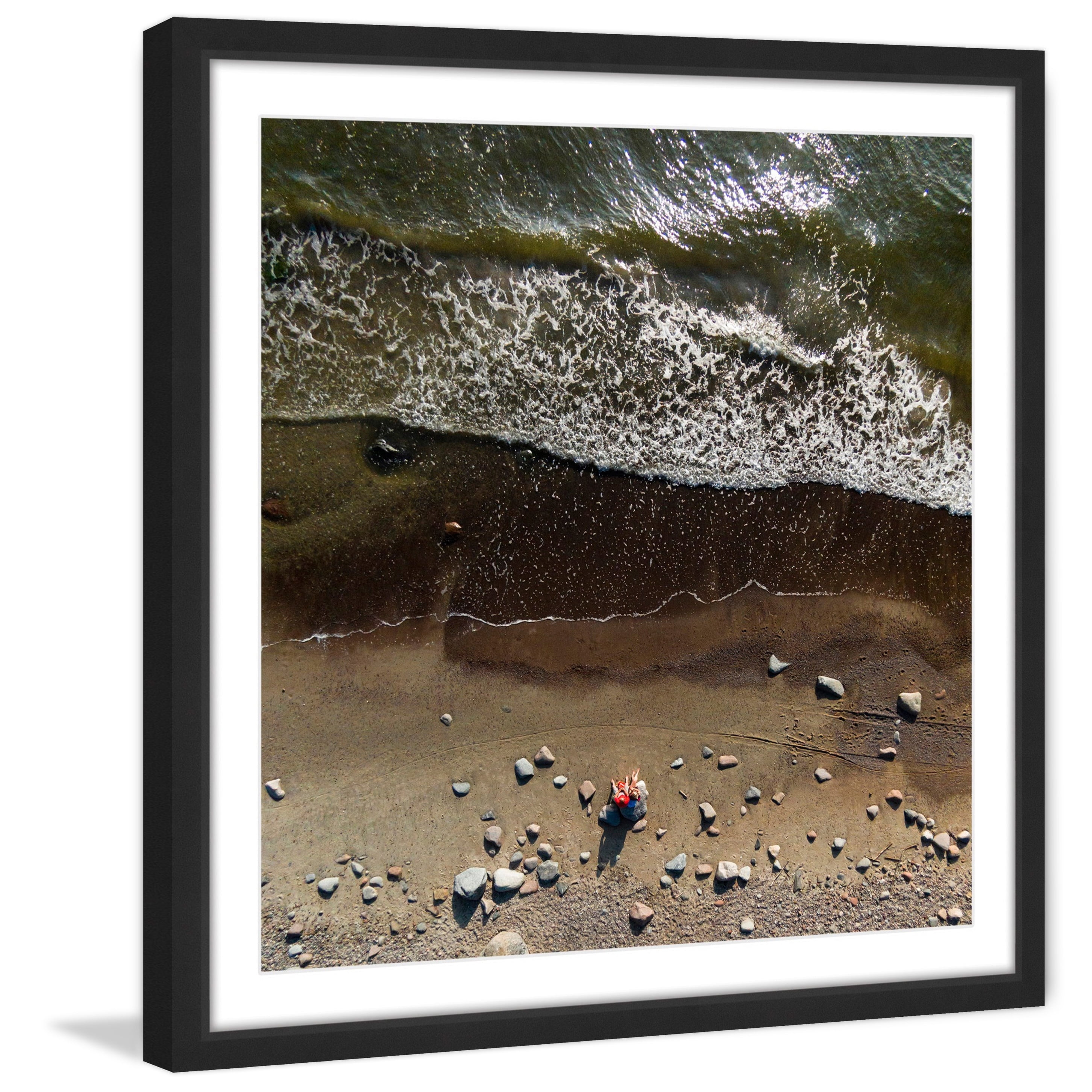 Marmont Hill "Ebb And Flow" By Karolis Janulis Framed Painting Art Print, 32.0" x 1.5"