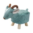 thumbnail image 4 of Footrest Ottoman Cartoon Animal Footstool for Bedroom, Guest Room, Playroom blue sheep, 4 of 8
