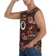 thumbnail image 3 of Fotbe Men's A Cup Of Black Coffee On A Saucer Print Men's Sleeveless Muscle Tank Tops Casual T-Shirts for Gym Workout Beach-Large, 3 of 8