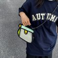 thumbnail image 2 of 635 Animación Dibujos Animados 2D Bolso Pequeño Bidimensional Bolso Pastel Bolso Cruzado Un Hombro Lindo Bolso Cómico Graffiti (verde) Verde, 2 of 9