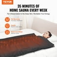 thumbnail image 2 of Sauna Blanket for Detoxification, Portable Far Infrared Sauna for Home Relaxation, 1-6 Level Adjustable Temprature Rannge 95-185°F , 1-60 Minutes Timer, Far Infrared Carbon Heating Sauna Bag, 2 of 7