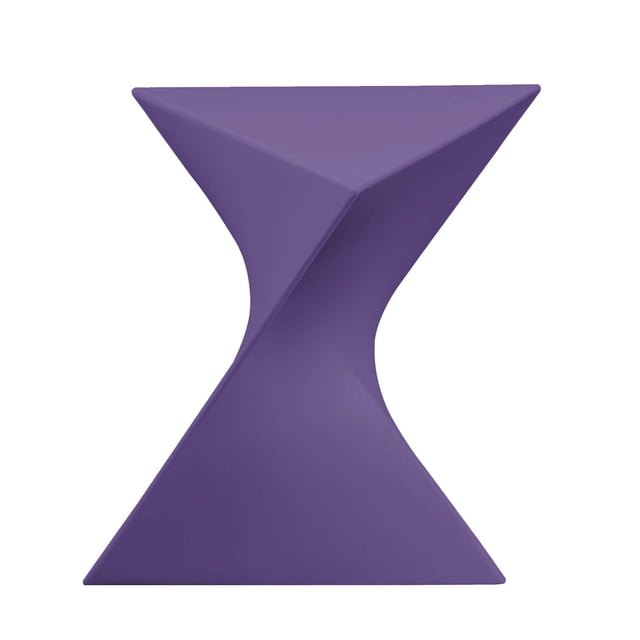 Mesa Lateral Triangular LeisureMod Moderna Morada 39x40x43 cm