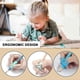 thumbnail image 4 of 18 Pcs Pencil Grips for Children Handwriting, Pen Holder Training Grip Soft Silicone Ergonomic Corrector Writing Tool - For Left and Right Handed - Co, 4 of 5