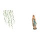 thumbnail image 1 of Elegante Vinilo Decorativo De Pared Con Hojas Verdes Y Figura De La Virgen María. Ideal Para Baño, Dormitorio, Oficina O Coche., 1 of 8