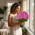 thumbnail image 6 of 21 Artificial Chrysanthemums 5 Pieces, Lifelike Silk Mum Stems for DIY Floral Arrangements, Home Decor for Wedding Vase, Bulk Artificial Flowers for Craft Projects, 6 of 6