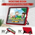 thumbnail image 6 of ELEHOLD Kids Friendly Case for iPad 6th/5th Gen Pro 9.7 iPad Air 2 Case, Heavy Duty Shockproof Rugged Protective Case with Foldable Kickstand for Kids Boys Children for iPad 9.7 inch Case,Red+Black, 6 of 8