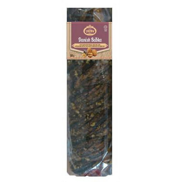 Crown Danish Babka Chocolate & Walnut in Bag 500g, Crown Babka Chocolate & Walnut in Bag 500g
