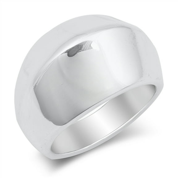 Bold Modern Chunky Statement Ring .925 Sterling Silver Band Jewelry Female Male Unisex Size 12