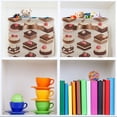 thumbnail image 6 of Yayeee Canvas Storage Basket with Handles for Shelves Fabric Bins Closet Organizer, Cute Chocolate Cakes, 6 of 8
