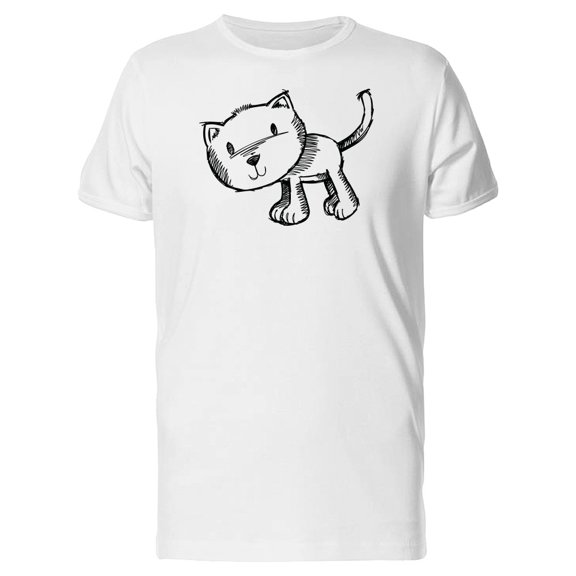 Sketchy Cat Tee Men's -Image by Shutterstock
