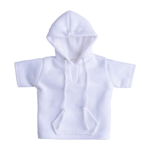 Sudadera con capucha para hombre a escala 1/12, ropa resistente, juguete decorativo para muñeca de 6 pulgadas, ropa de moda. Blanco